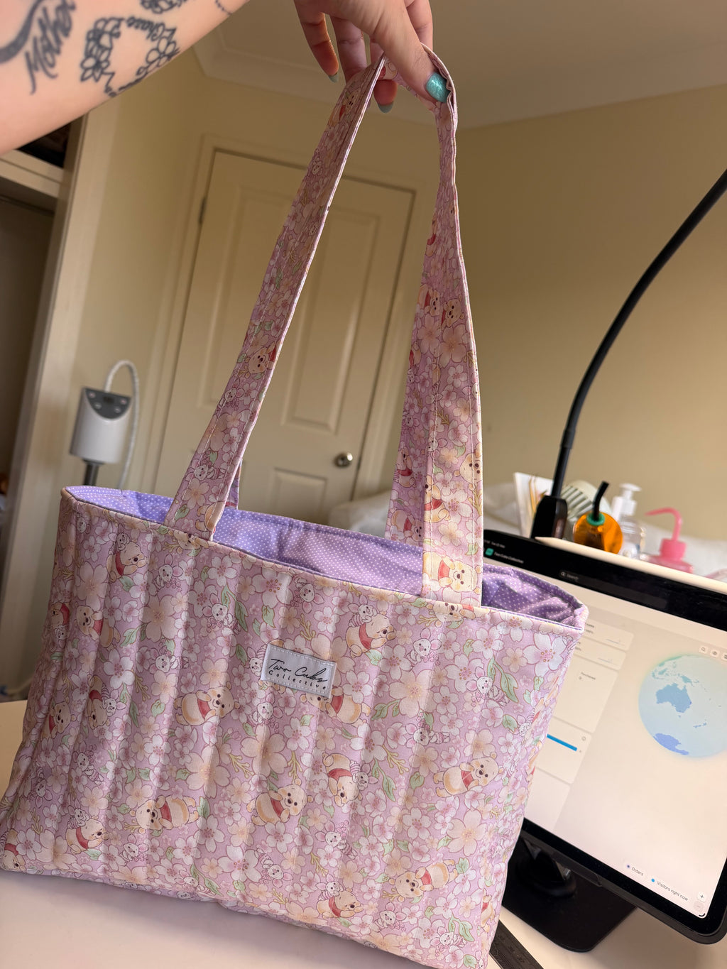 Quilted Tote Bag - Custom
