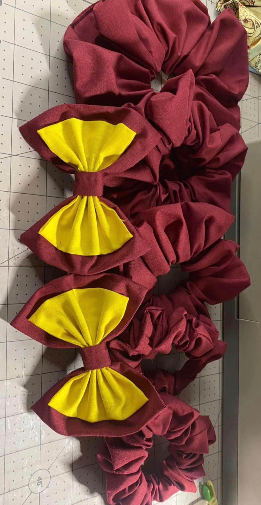 Custom School Bows and Scrunchies