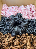 Black Satin Scrunchie