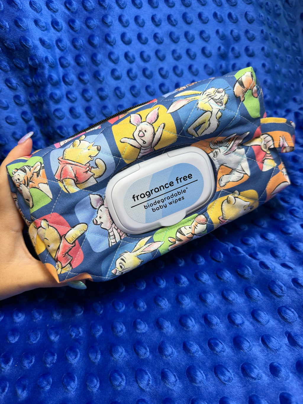 Dual Zip Nappy and Wipe Bag / Makeup Bag