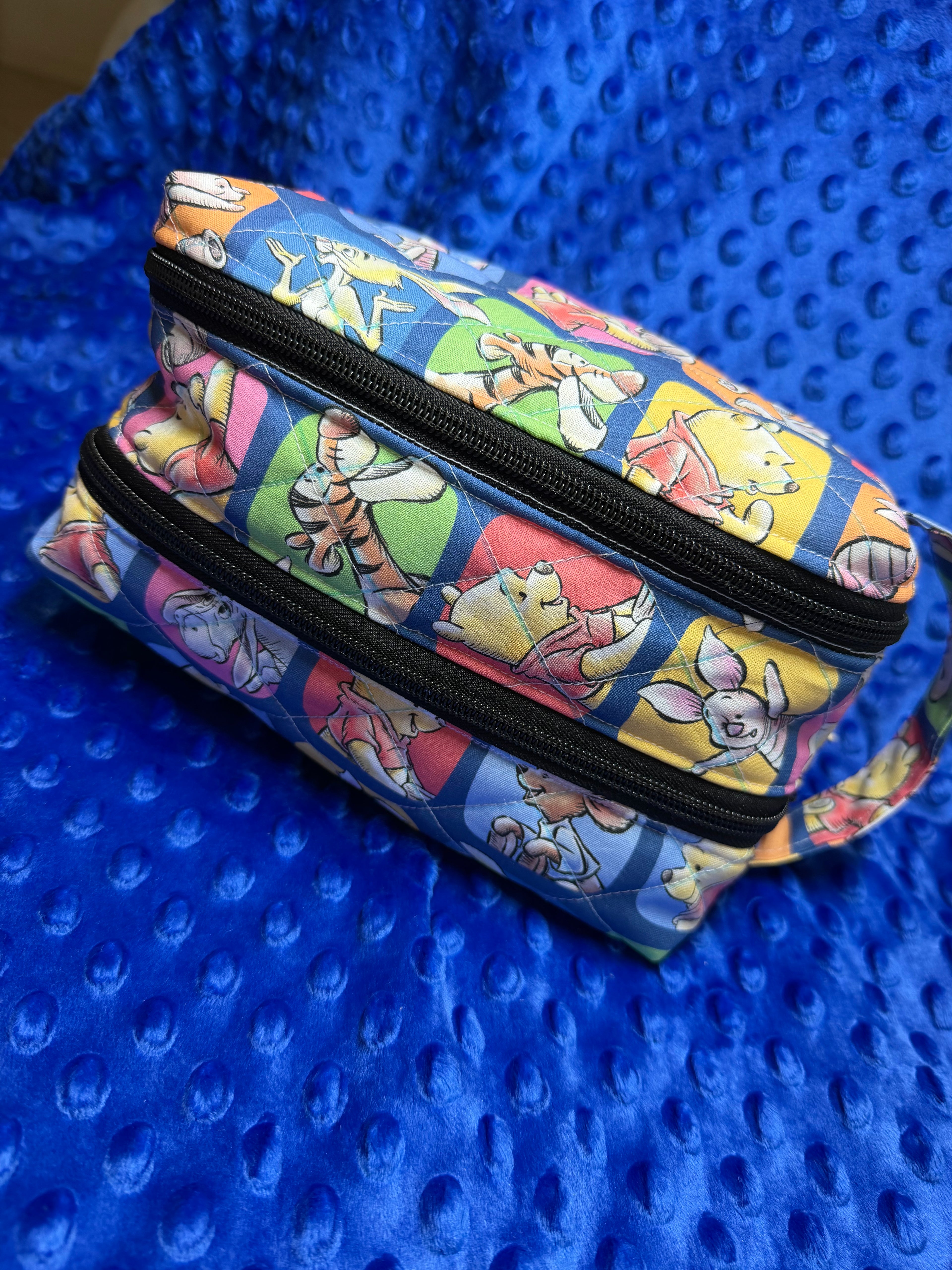 Dual Zip Nappy and Wipe Bag / Makeup Bag