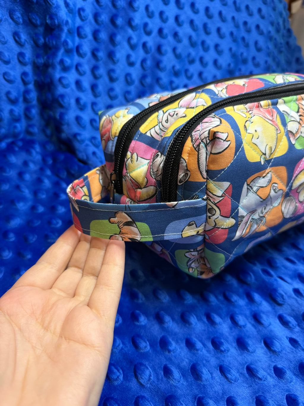 Dual Zip Nappy and Wipe Bag / Makeup Bag